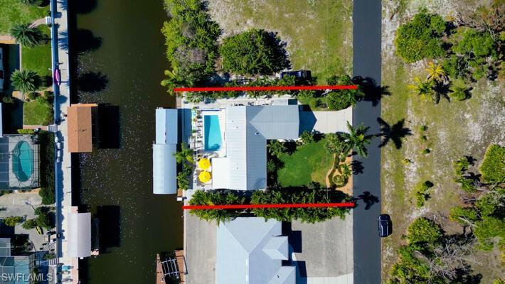 Aerial with property lines