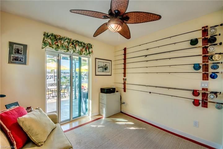 Bedroom 3 with access to pool deck