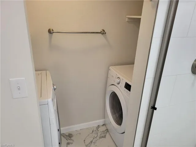 View of washroom