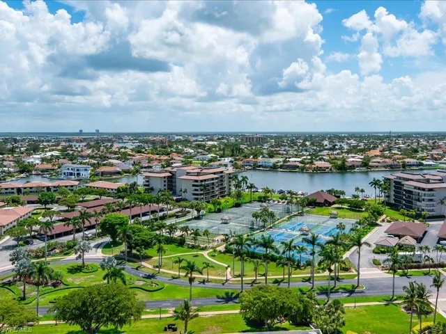 Bird's eye view of a large body of water