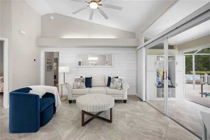 Sunlit living space refreshed for easy Florida living