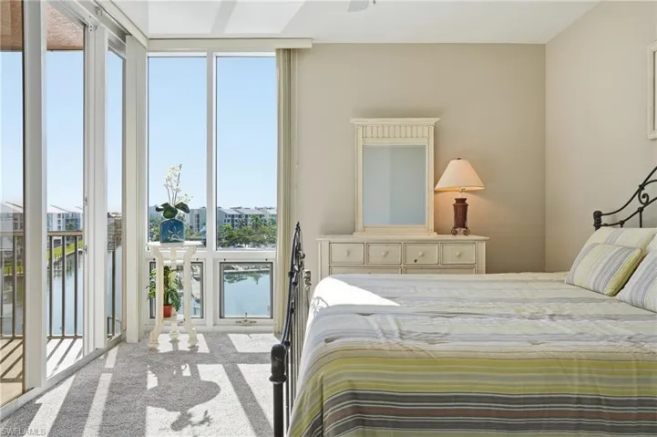 So much space and views of the marina and canal