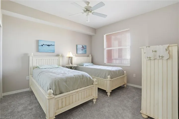 Guest Bedroom with two Twin Beds - Virtually Edited Image