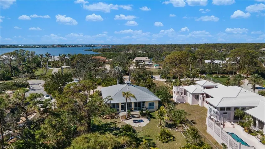 Aerial view of property's location