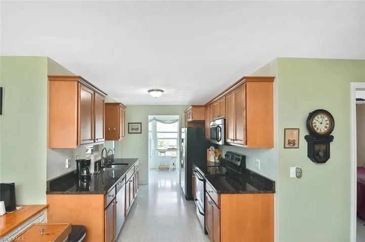 kitchen from dining area