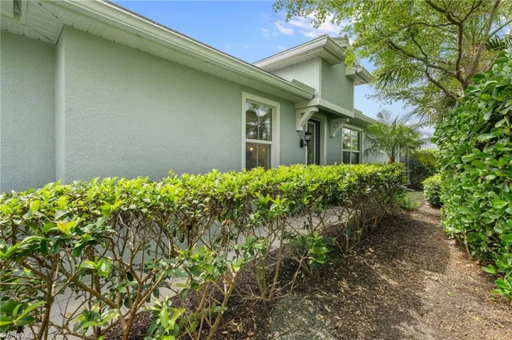 View of home's exterior with stucco siding