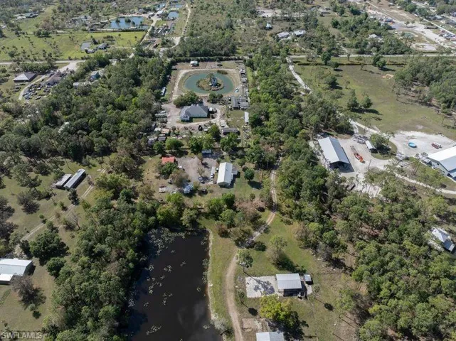 Birds eye view of property