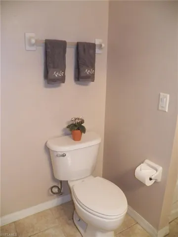 Guest bathroom with toilet