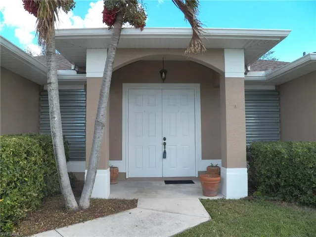 View of exterior entry