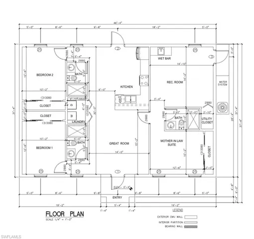 View of room layout