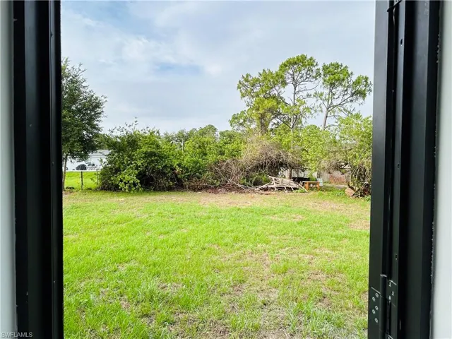 View of green lawn