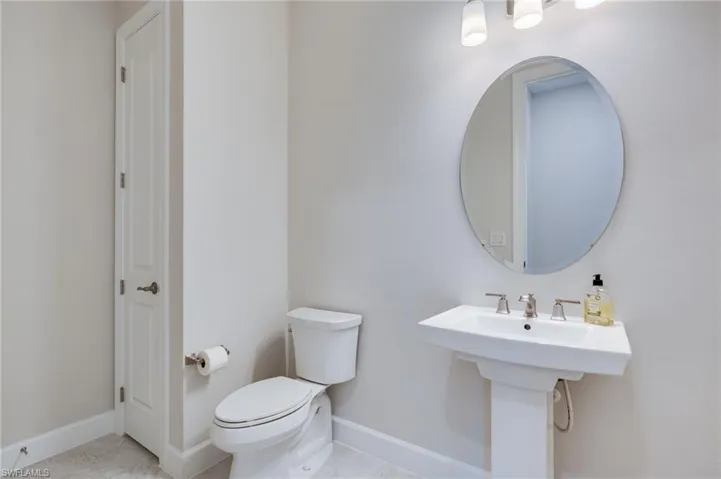 Guest Bathroom with pedestal sink
