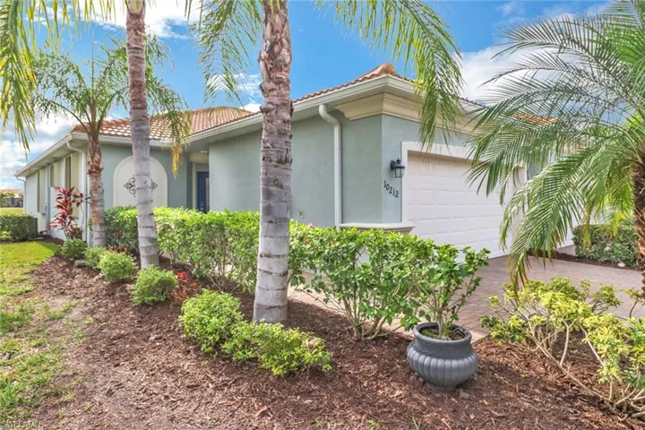 View of home's exterior featuring a garage