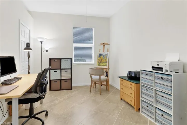 View of tiled office