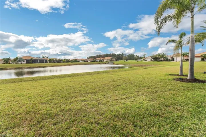 View of yard featuring a water view