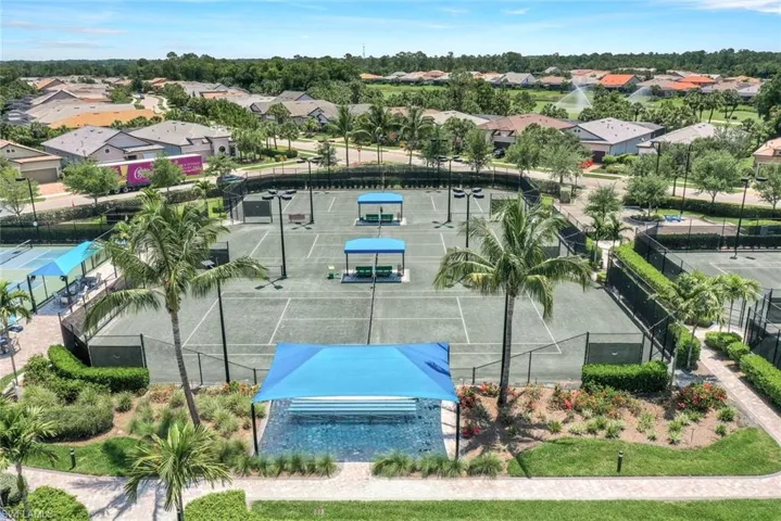 Pickleball, tennis, bocce area