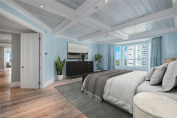 Virtually Staged Primary Bedroom