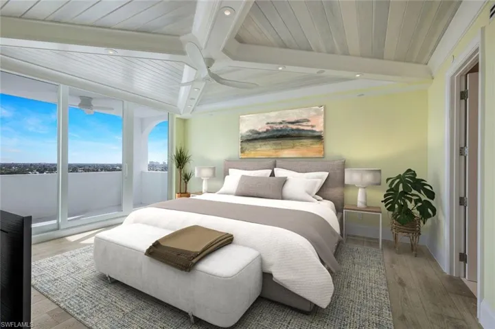 Virtually staged Guest Room