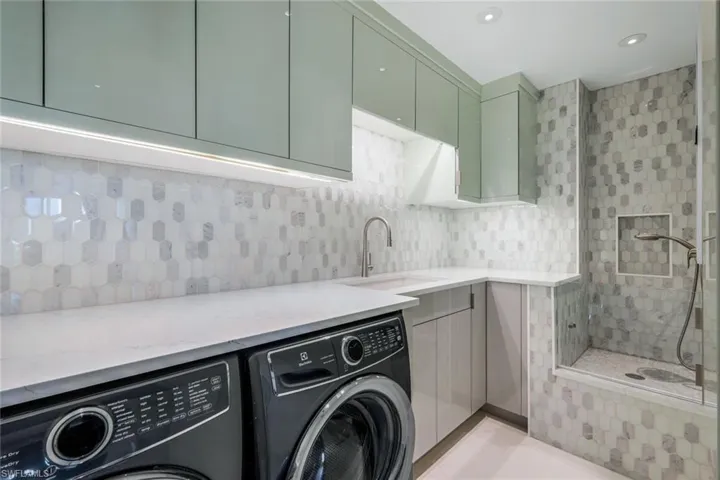 Laundry with custom dog wash