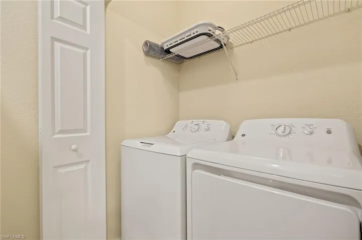 Laundry area featuring washer and dryer