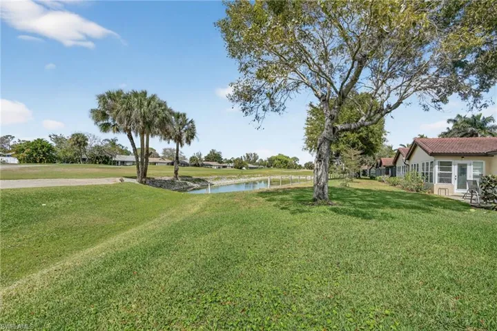 View of grassy yard