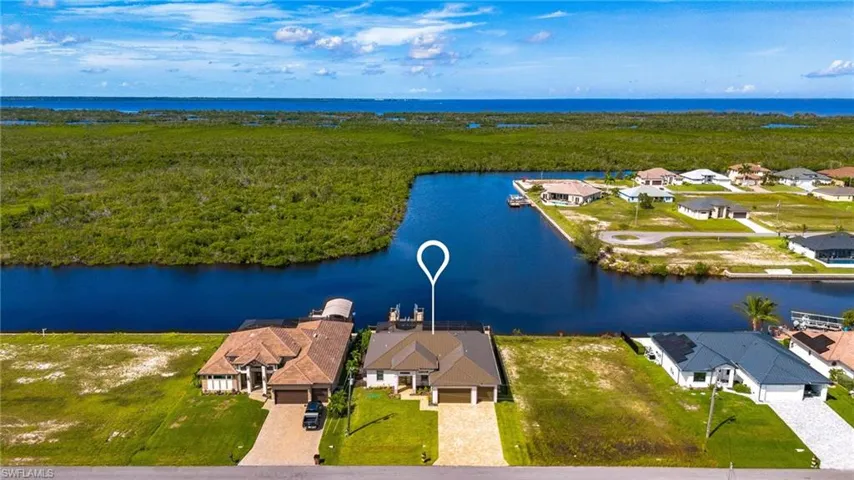 Aerial water view