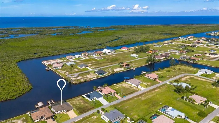 Aerial water view
