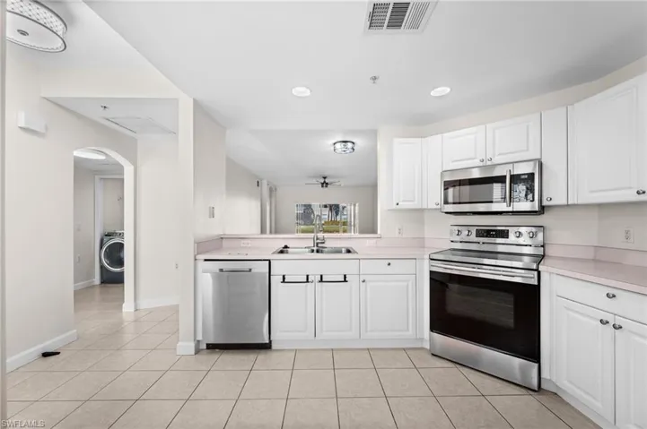 Kitchen with stainless appliances