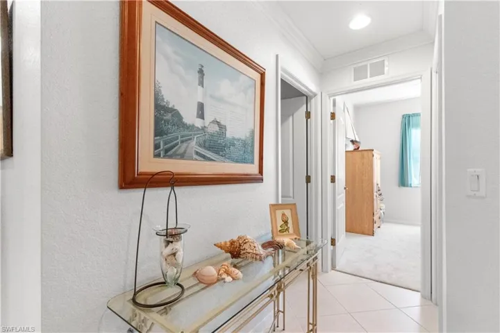 Entrance foyer leading to the guest quarters