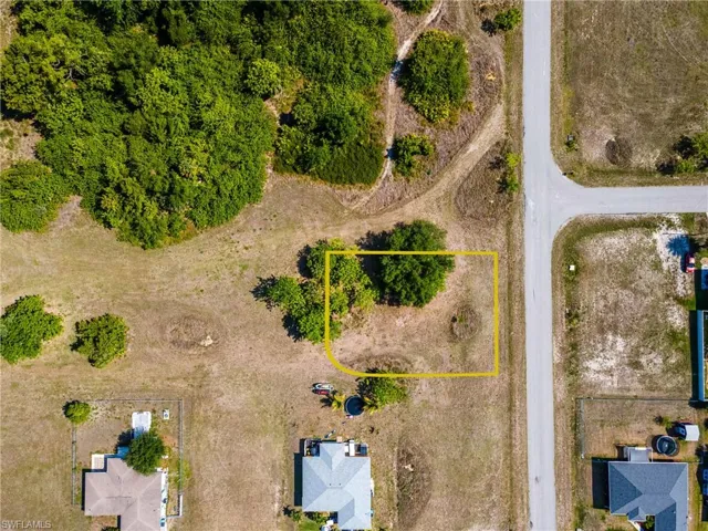 View of property location with property boundaries highlighted