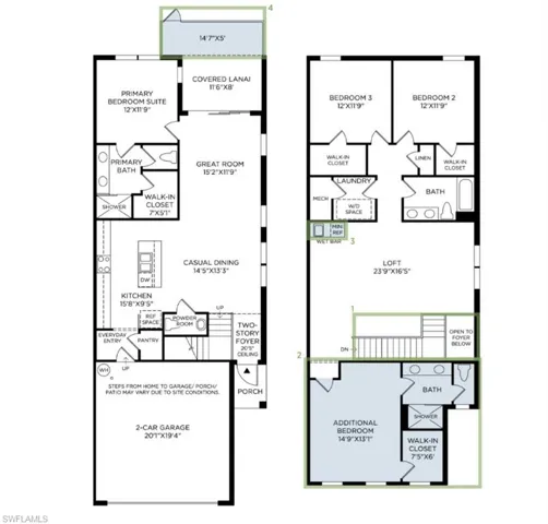 Mandarin Elite Floor Plan | Home Site 7