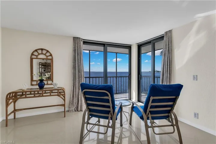 Furniture for balcony, room for office or sitting area.