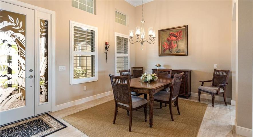 Plantation shutters. [dining room set maybe available]