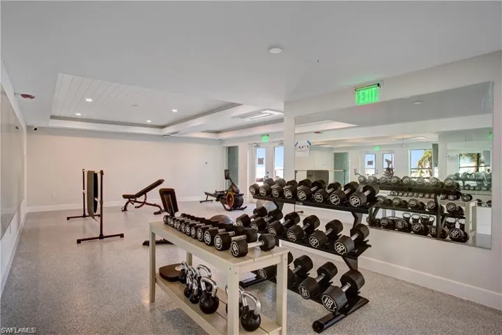 Large fitness center directly on the property!