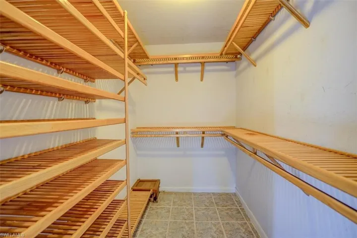View of spacious closet