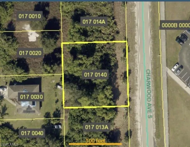 Aerial view of property's location