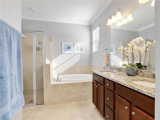 Primary Bathroom with double sinks