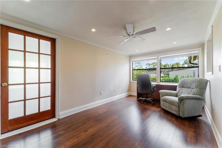 Den with French Doors