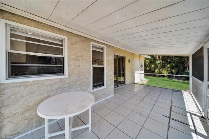 View of patio