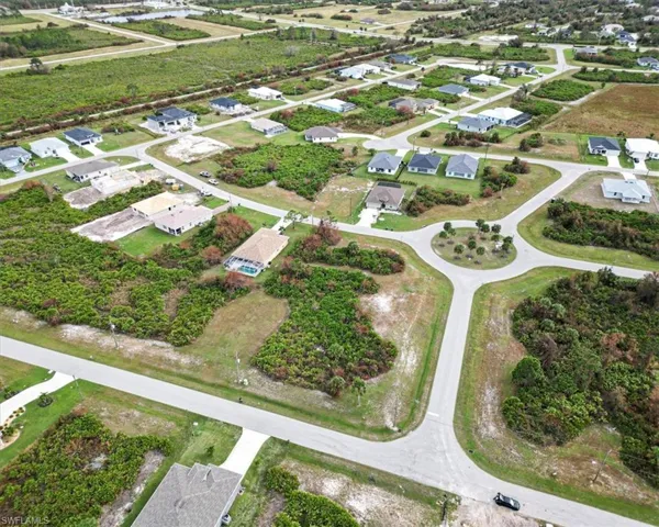 Birds eye view of property