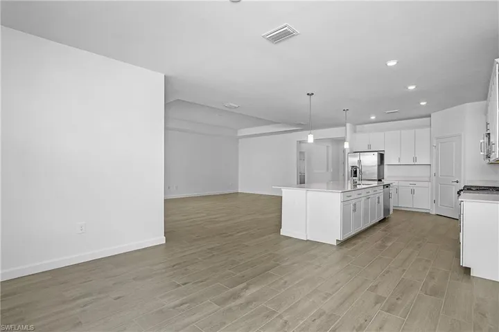 View from dining area just off kitchen.