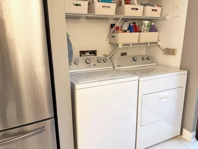 Laundry Area with washer and dryer