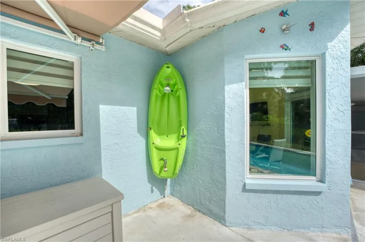 Outdoor pool shower
