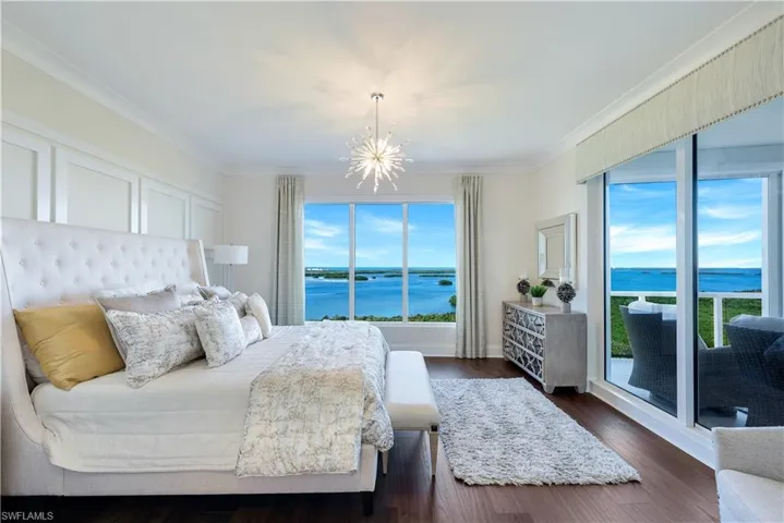 Imagine waking to this view each day! Notice access to lanai from primary bedroom.
