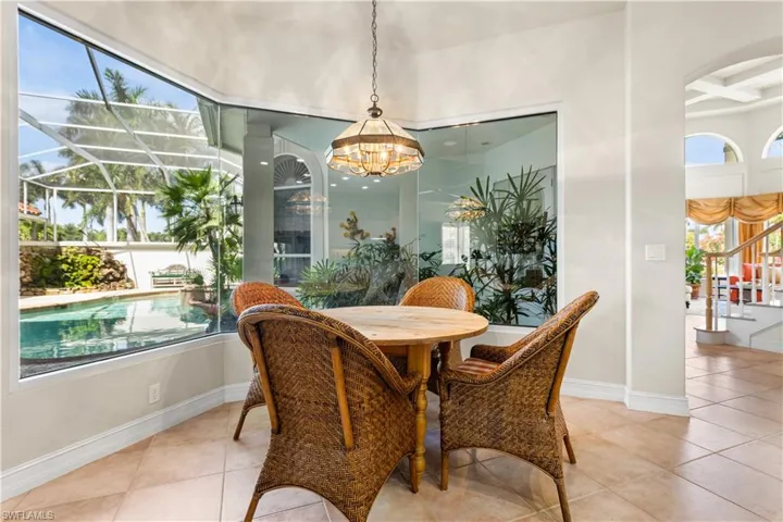 What a great spot to have your breakfast overlooking your courtyard!