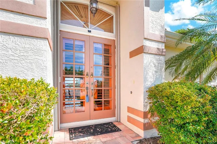 View of exterior entry  french doors
