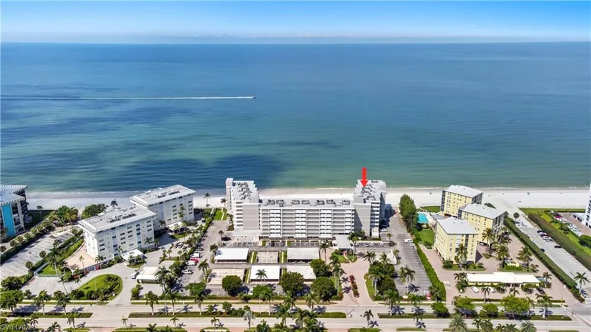 Bird's eye view of expansive coastline