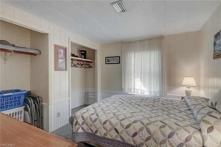 2nd Bedroom with wood walls