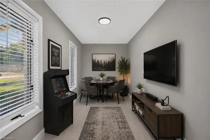 Virtually Staged Den/game room