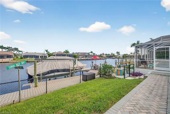 Composite dock with 10,000 pound boat lift.